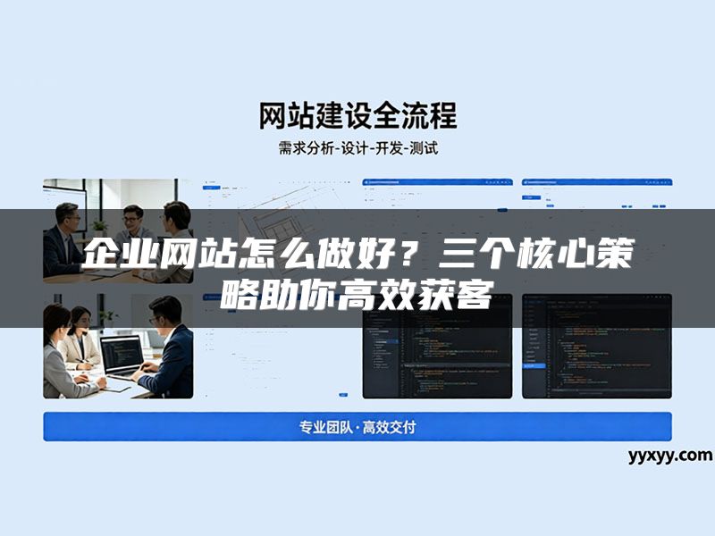 企业网站怎么做好?三个核心策略助你高效获客
