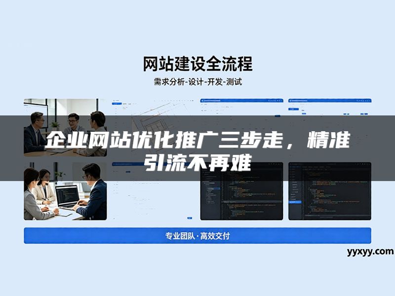 企业网站优化推广三步走，精准引流不再难